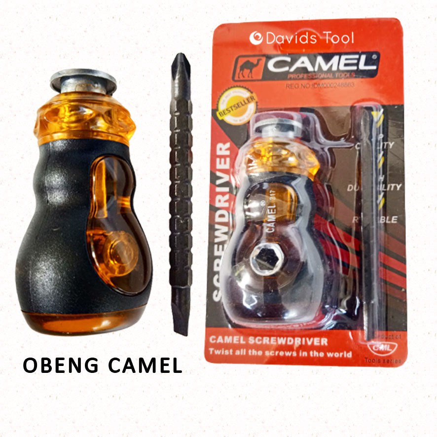 Obeng Bolak Balik Plus Minus Kecil Camel