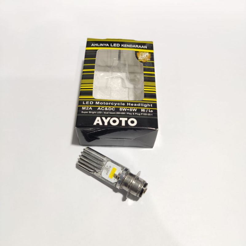 Lampu Depan LED Ayoto H6 Bebek Dan Matic Led Headlamp Ayoto Original 2led