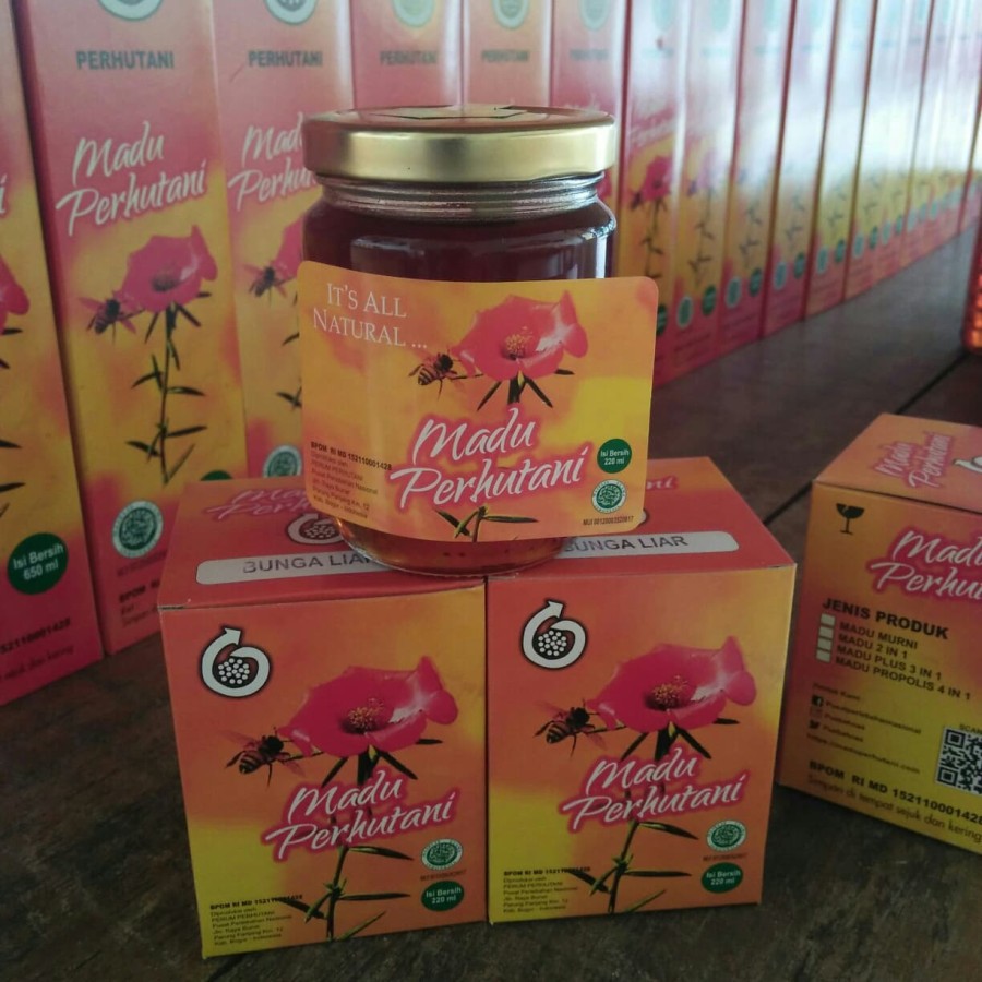 

Madu Perhutani Bunga Liar 220mL Botol Kaca