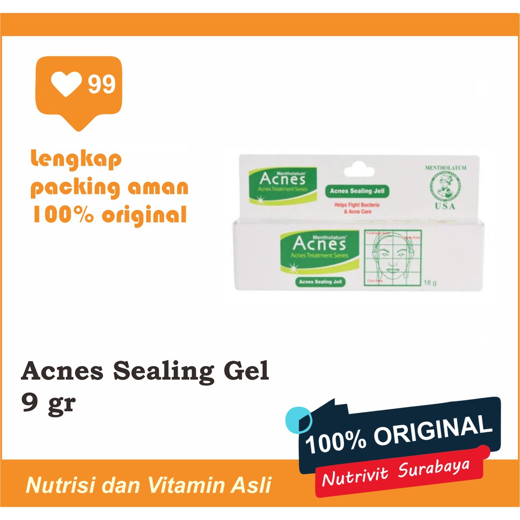 PAKET ANTI JERAWAT ACNES SEALING GEL DAN CREAMY WASH