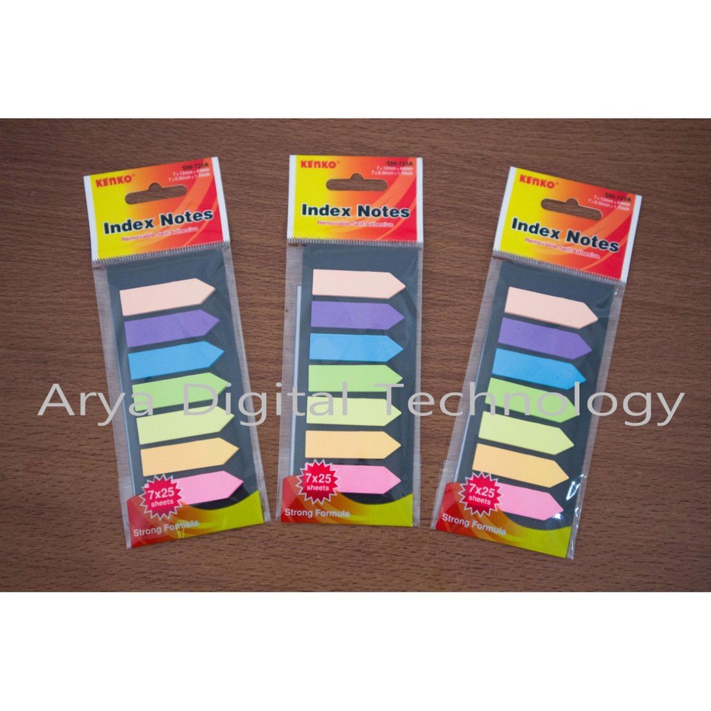 

Stick Note Index SNI 725A Arrow Kenko Sticky Notes Pad Memo Label