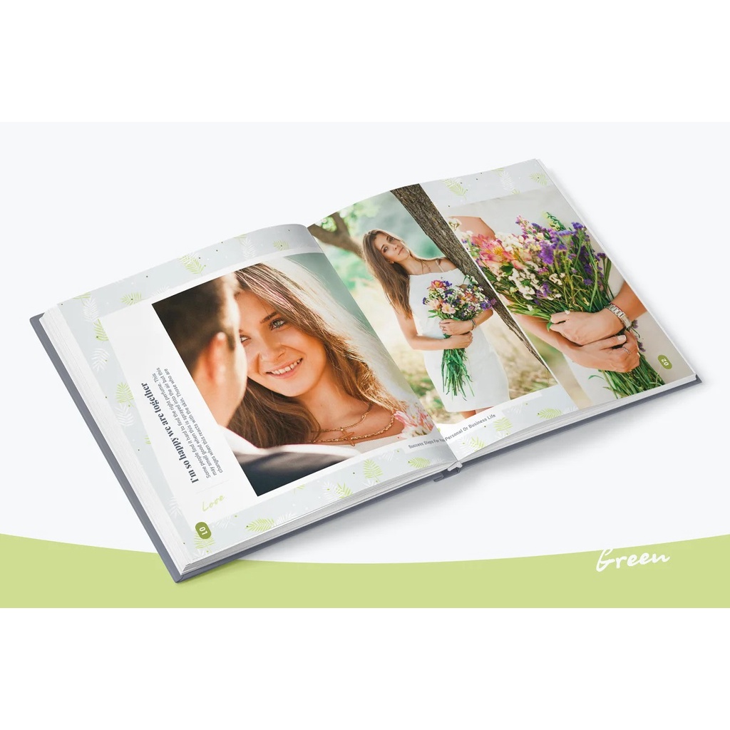 2 In 1 Photo Album Template Bundle - Photoshop - Business Branding