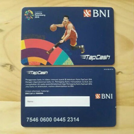 BNI Tapcash edisi Asian Games 2018 /Like eMONEY eTOLL Flazz or Brizzi