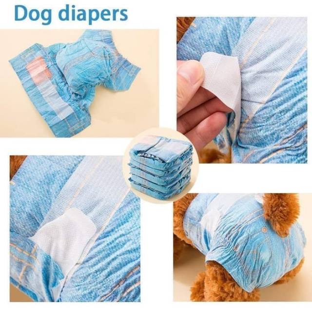 Popok pampers anjing. Diapers dog cat alas pipis celana hewan toilet