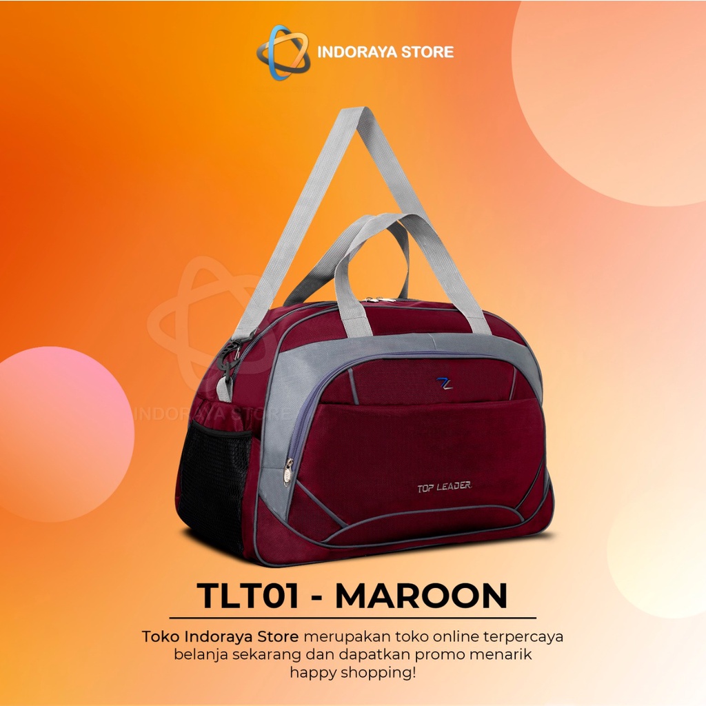 Tas Pakaian Mudik Pria Wanita Travel Bag 2 in 1 Multifungsi Original TOP LEADER Ukuran Jumbo