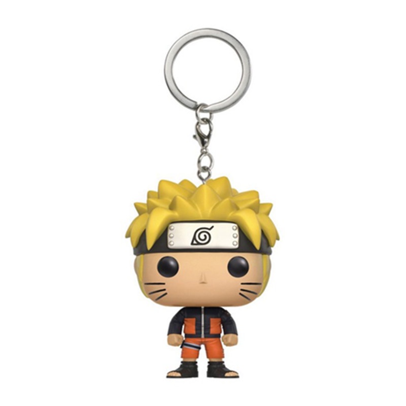 1pc Gantungan Kunci Funko POP Naruto Uzumaki Bahan PVC Untuk Hadiah Anak / Dewasa