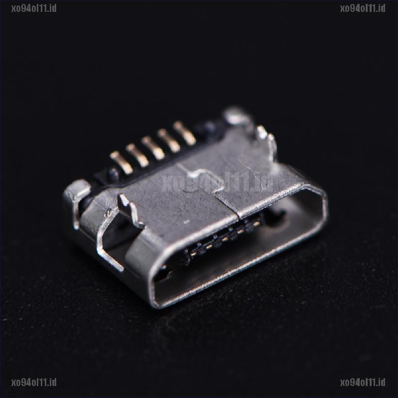 【XO@COD】10pcs Micro USB 5pin B type Female Connector For Connector 5 pin