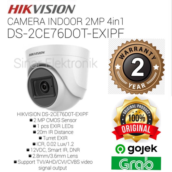 HIKVISION INDOOR 2MP Dual Light Indoor Fixed Turret Camera colorvu