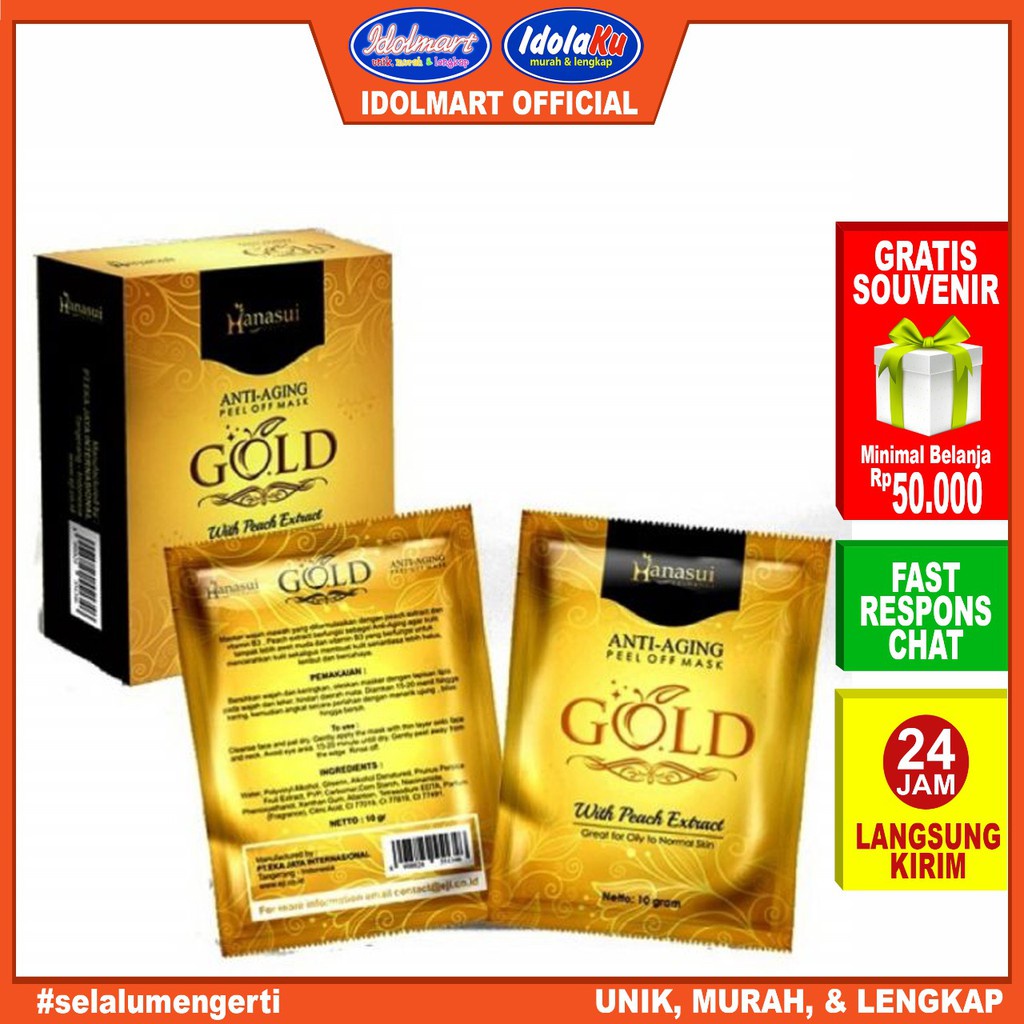 IDOLMART Masker Hanasui Anti Aging-BPOM Idolmart Surabaya