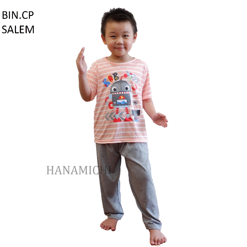 Hanamichi BIN.CP Baju Tidur Anak Lengan Pendek