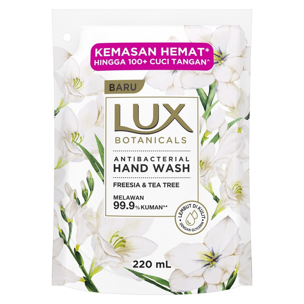 [Bonus Hand Sanitizer] LUX Botanicals Antibacterial Hand Wash 220 ml