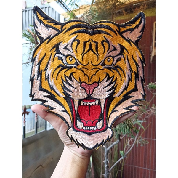 Jual Back Patch Kepala Macan Kuning Shopee Indonesia