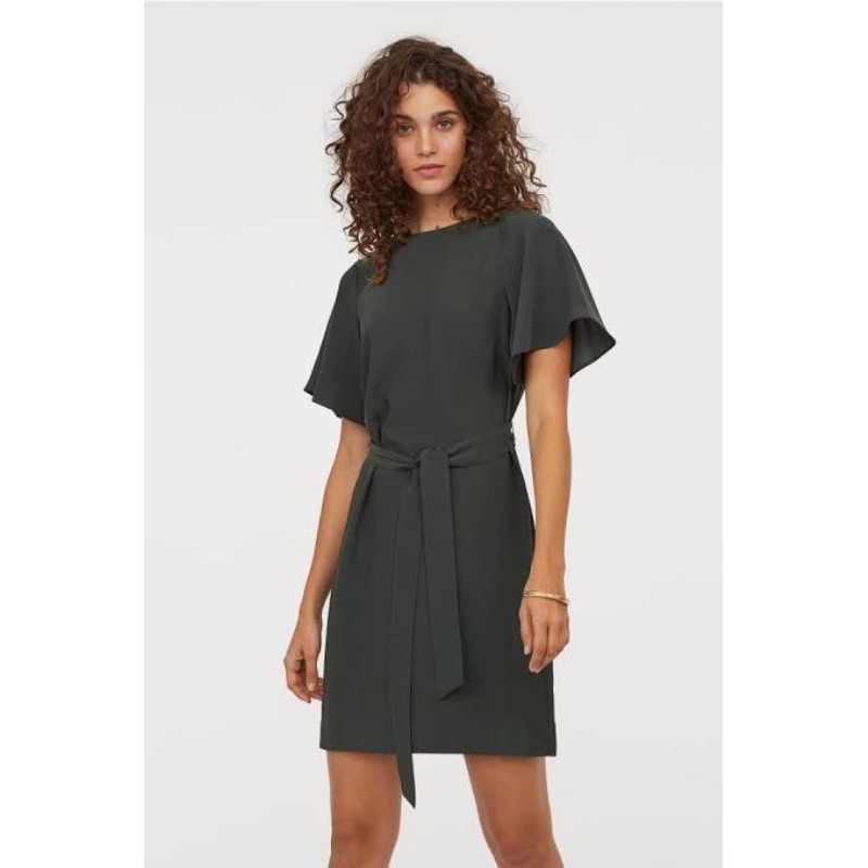 H*M TIE BELT DRESS-DRESS WANITA