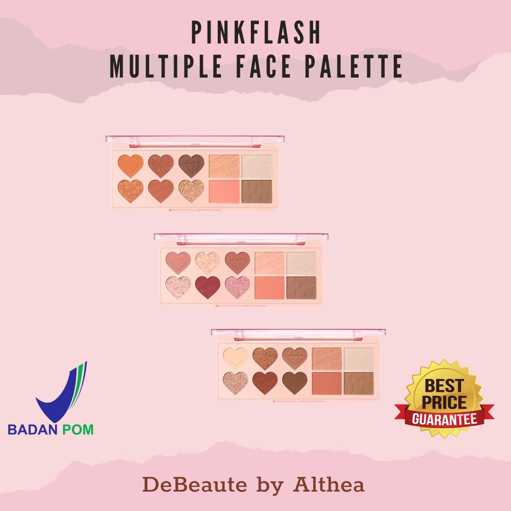 Pinkflash OhMyLove 4 in 1 Multi Face Palette Eyeshadow &amp; Blush &amp; Highlighter &amp; Contour