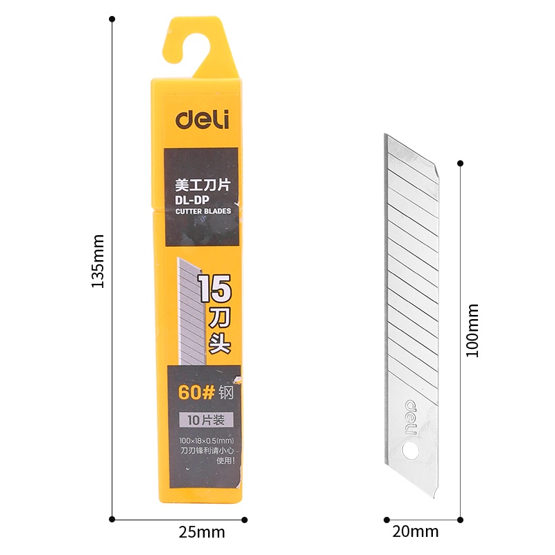 

A2 | DELI CUTTER / ISI ULANG CUTTER SK4 ISI 10PCS TAJAM DAN ANTI KARAT DL-DP KUALITAS PREMIUM