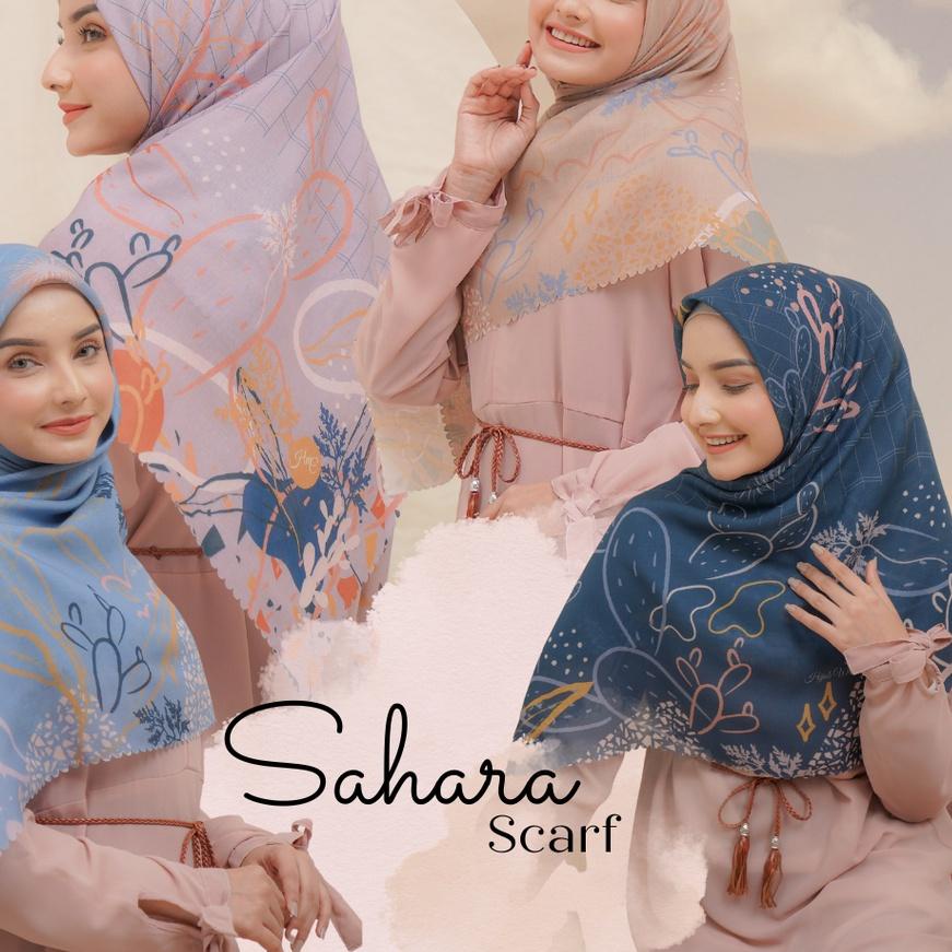 Hijabwanitacantik - Segiempat Sahara Scarf | Bahan Veta Voal Aromatic