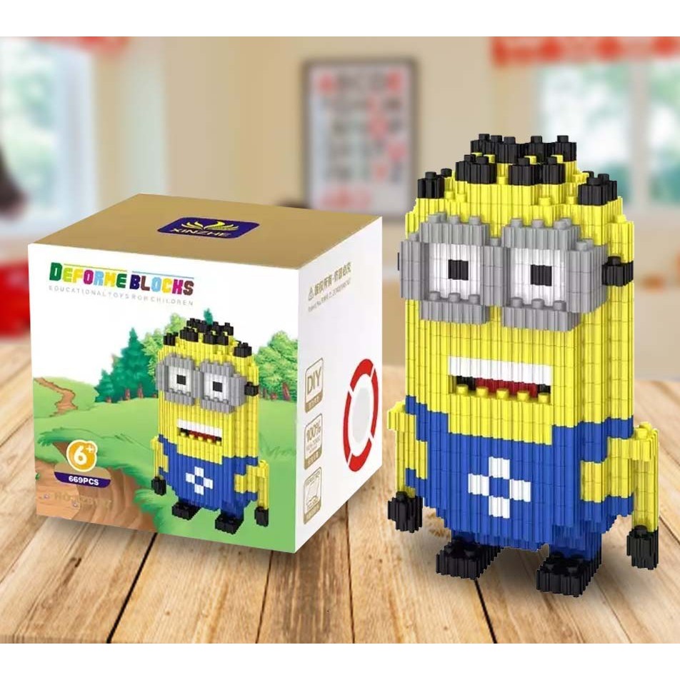 Lego Xinzhe Deforme Nano Block Minion