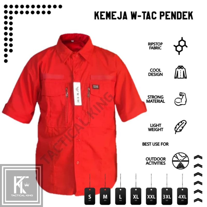 Kemeja Tactical W TAC Lengan Pendek