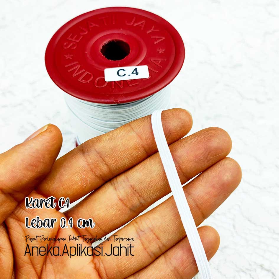 10 METER KARET ELASTIS 0.4 CM / KARET ELASTIK / KARET C4