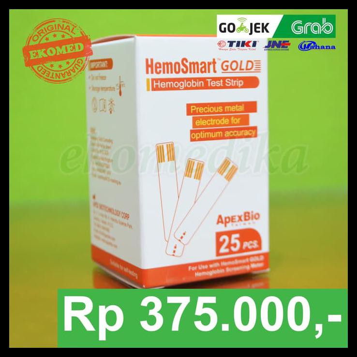 APEXBIO HEMOSMART GOLD HEMOGLOBINE STRIPS 25T