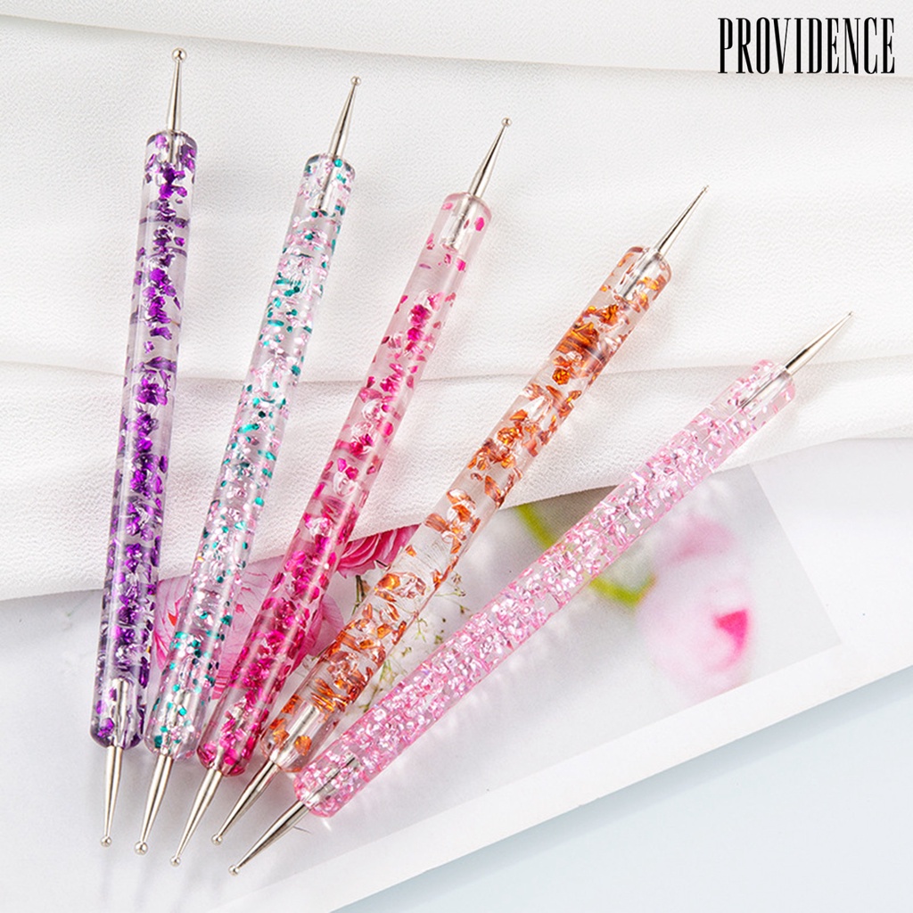 Providence 5Pcs/Set Nail Dotting Pen Double Head Flower Printing Acrylic UV Gel Painting Drawing Manicure Art Dot Point Pen for Beauty