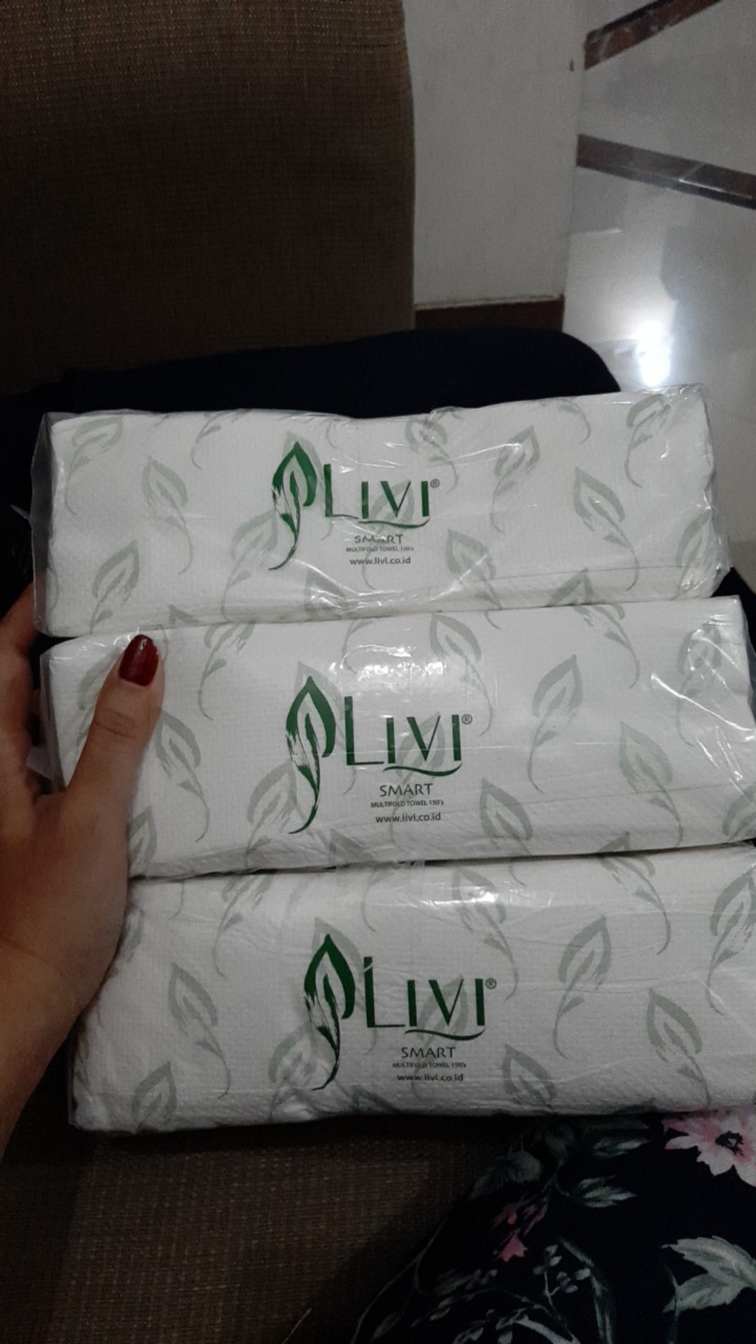 Tissue Livi Smart Towel 150s (isi 3) / Eceran  Murah / Hand Towel