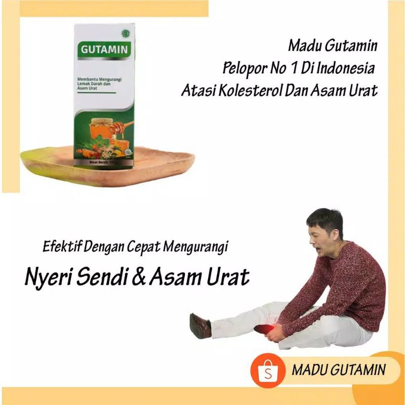 Penurun Kolesterol - GUTAMIN Obat Herbal Ampuh, Obat Asam Urat dan Nyeri Sendi Madu Ratik Herbal Original untuk Rematik, Asam Urat Kolesterol Ampuh Sudah Terdaftar BPOM