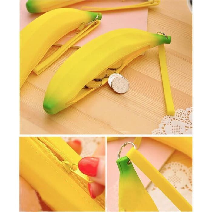 Dompet Pisang Kotak Pensil Pisang Koin Lucu Cute Bananas Purse