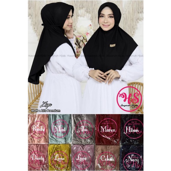 JILBAB ZIYA ORI HASANAH HIJAB  JERSEY AIRIS MURAH TERBARU KEKINIAN