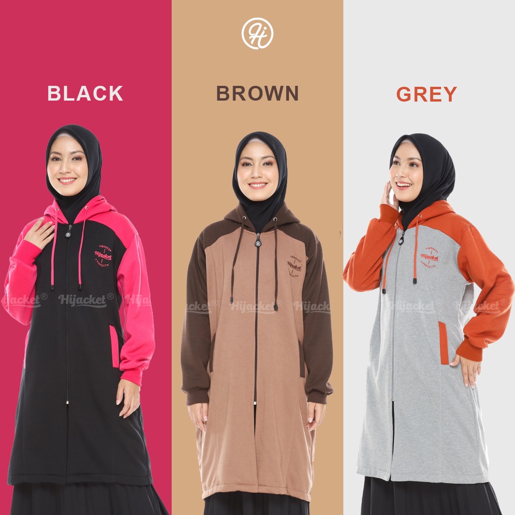 ⭐️GRATIS MASKER HIJAB⭐️ HIJACKET ALICIA SERIES - HIJACKET OFFICIAL HIJACKET STORE JAKET MUSLIMAH JAKET HIJABERS-2