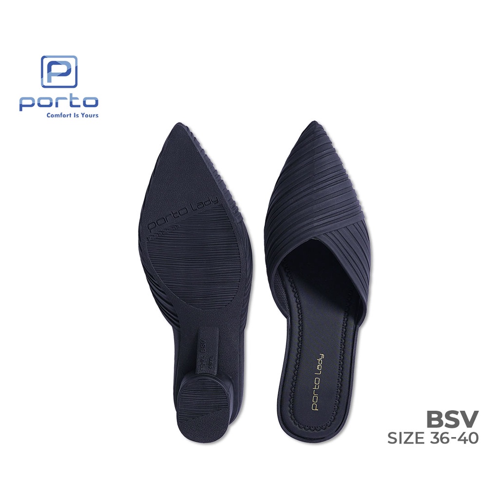 BSV - Porto Leveling Sepatu Kantor Wanita Korea Karet Casual Nyaman Terbaru Porto Lady