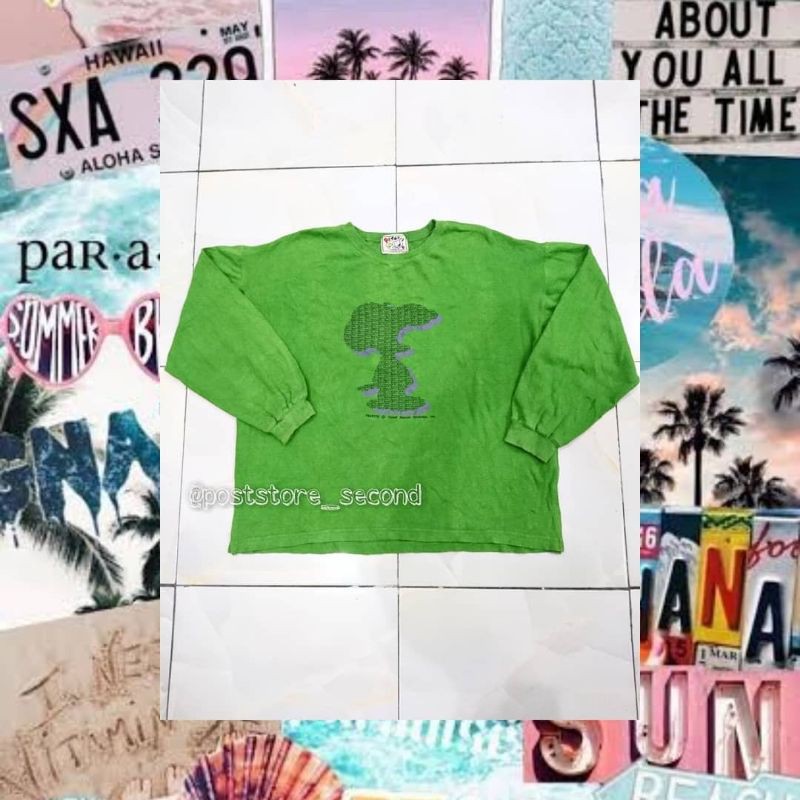 *POST SECOND* CREWNECK SNOOPY PEANUTS OVERSIZE LENGAN BALON ORIGINAL