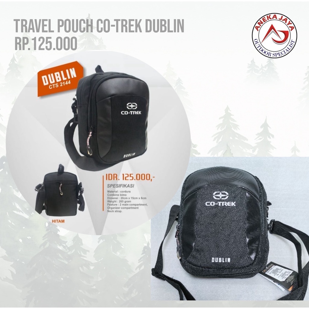 TRAVEL POUCH CO-TREK TAS SELEMPANG CO-TREK DUBLIN