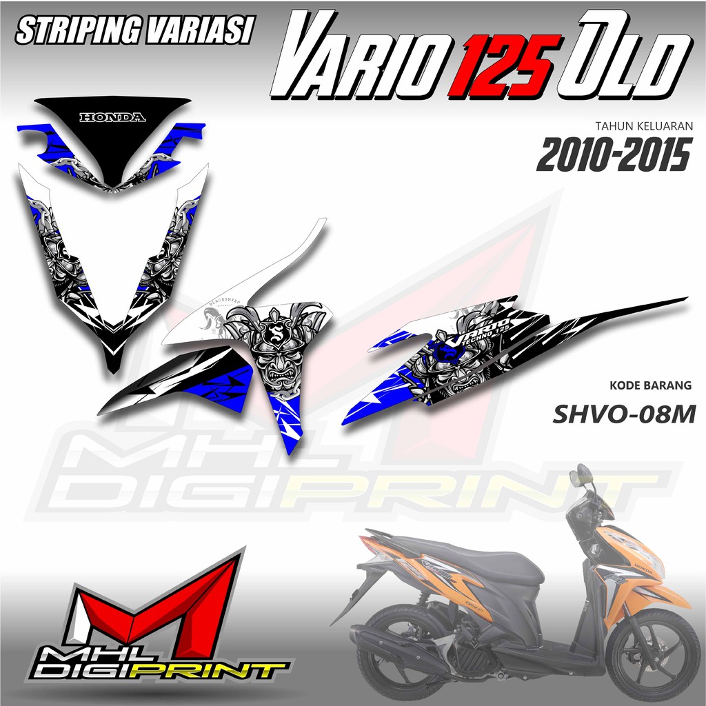 STIKER STRIPING VARIO 125 OLD - STIKER VARIO TECHNO 125 - SHVO 08