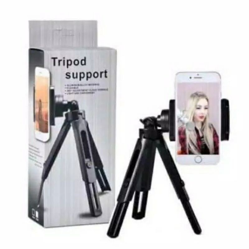 Tripod Support Mini Extaedable Wtih Holder 360 - Mini Tripod Hp Kamera Murah phone stand holder