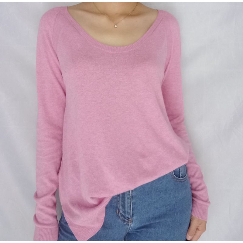 Atasan Gap Knit Top Pink