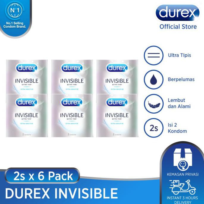 

Durex Invisible 2S X 6 + Black Box Packaging