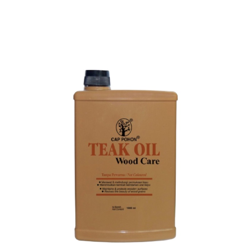 Cap Pohon Teak Oil Wood Care 1000 mL