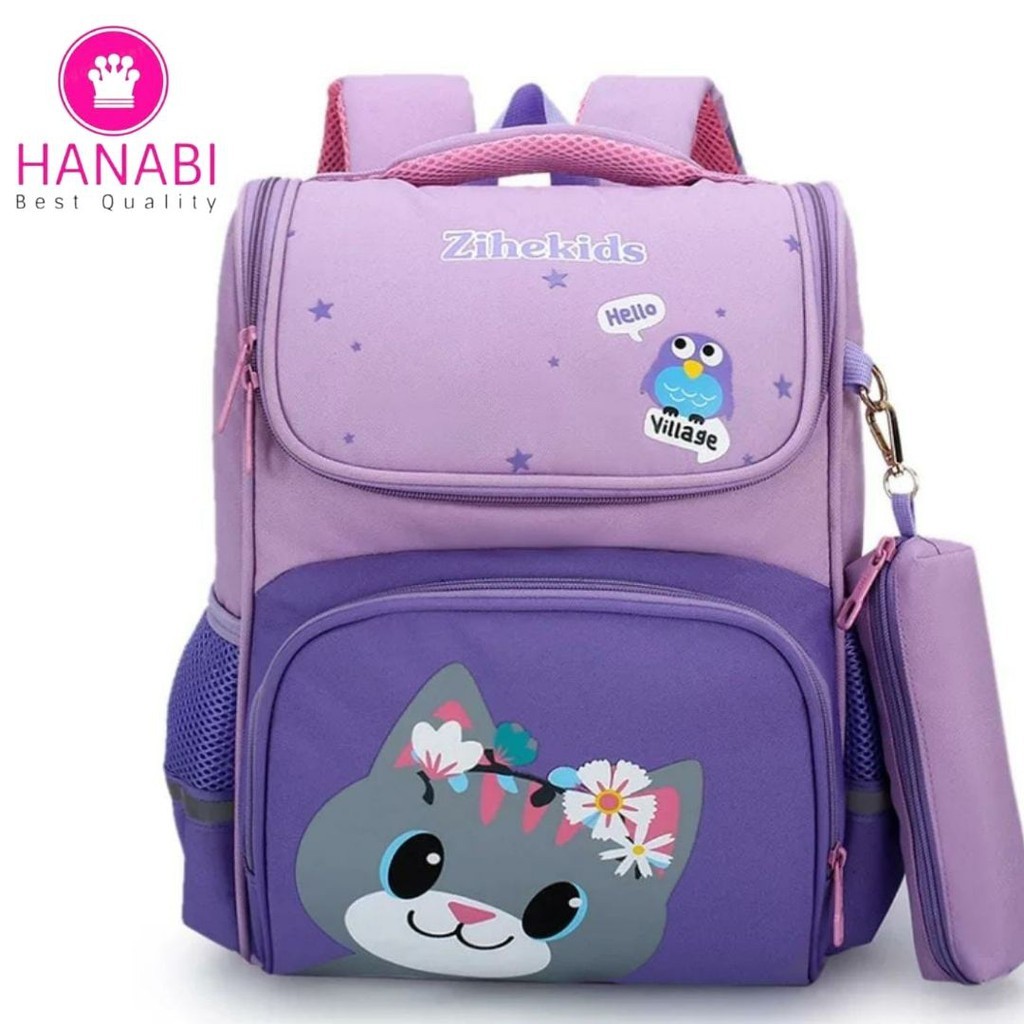 HANABI - Tas ransel sekolah anak 2in1 CAT terbaru tas murmer