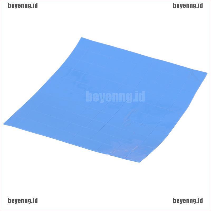 Beye 100pcs 10x10 X 1mm Pad Thermal Silikon Konduktif Pendingin Gpu Cpu