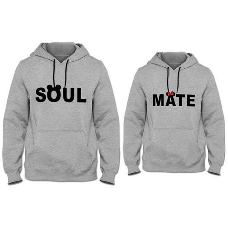 S - XXXXXL(6XL) Hoodie COUPLE Customized Hoodie SOUL MATE Cute BIGSIZE OVERSIZE Matching Person Jaket Jumper Soulmate Oversize Jumbo S M L XL 2XL 3XL 4XL 5XL 6XL