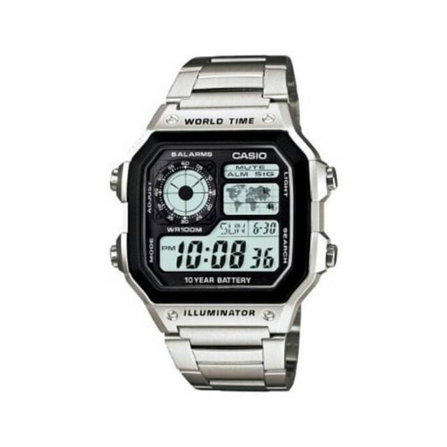 Casio AE-1200WHD-1AV - Silver - Stainless Steel
