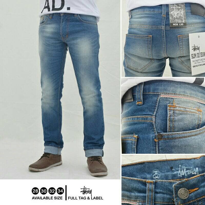 LIMITED EDITION CELANA JEANS STUSSY PREMIUM TERLARIS