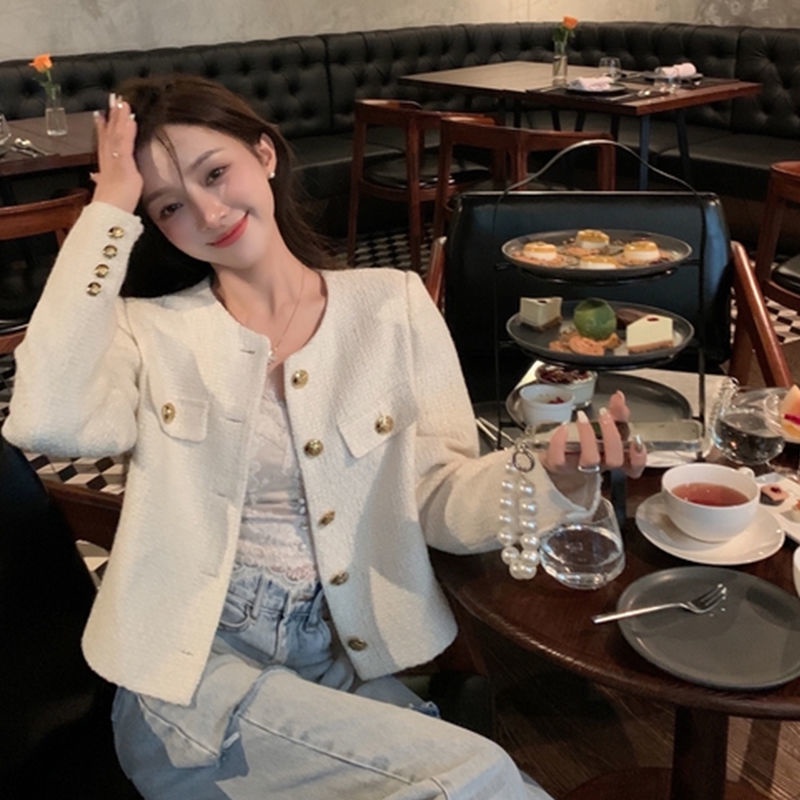 jaket korean style wanita XUELI Sydney plaid small fragrance coat women s sunscreen atasan jaket len