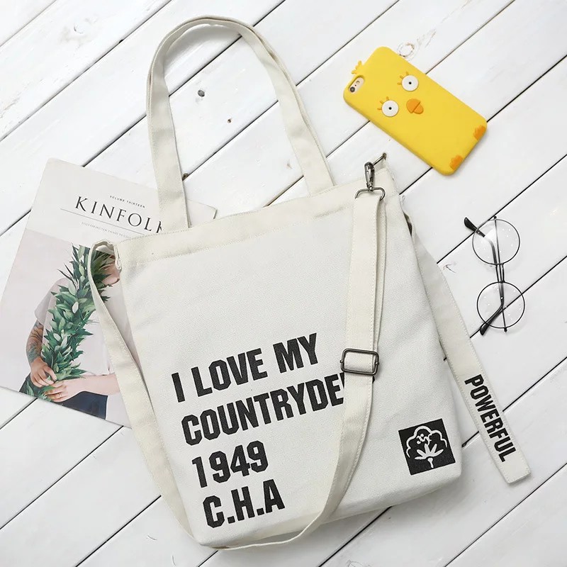 Twenty Bag - Tas Tote Bag Wanita Resleting Terbaru 2022 Aesthetic Kekinian Motif Carakter POWERPOOL Korea Style Multifungsi