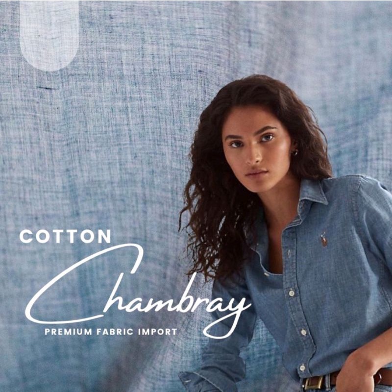 KAIN CHAMBRAY DENIM PREMIUM IMPORT