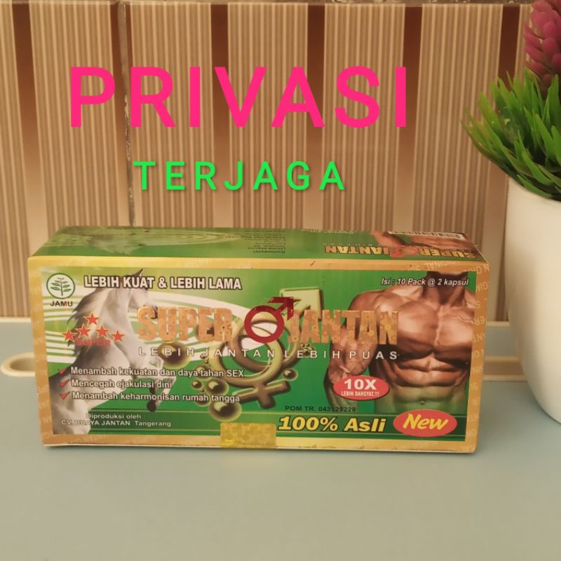 Jual Super Jantan Kapsul Obat Kuat Obat Tahan Lama 1box Isi 10 Sachet 2kapsul Shopee Indonesia 