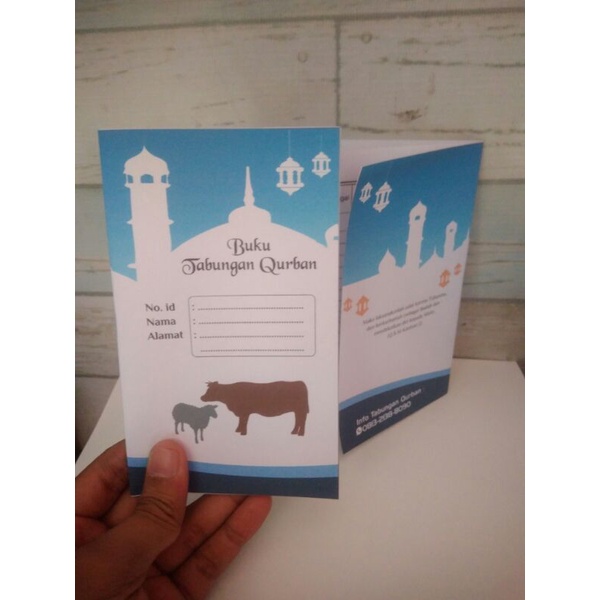 

Buku Tabungan Qurban Soft Cover 6 Halaman Praktis / Kartu Qurban