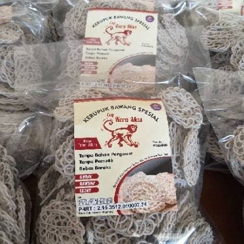 

TERLARIS Krupuk Bawang Spesial Cap Kera Mas