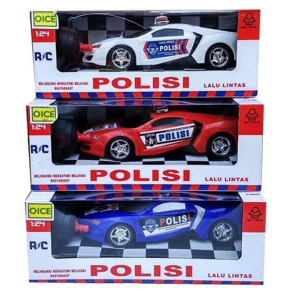 Mainan anak laki laki - mobil remote control polisi police car RC R/C